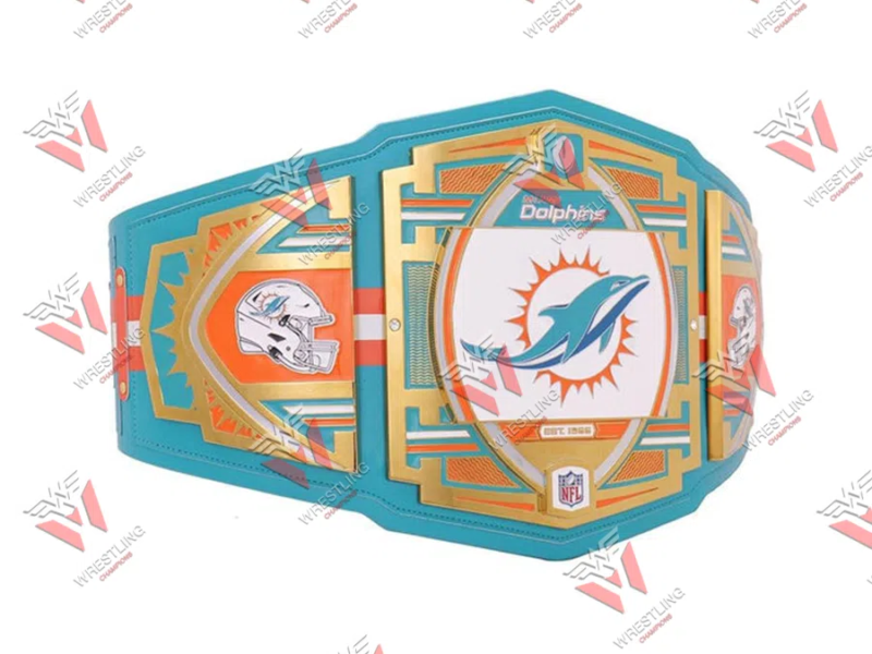 Miami Dolphins NFL Wrestling Championship Title Belt