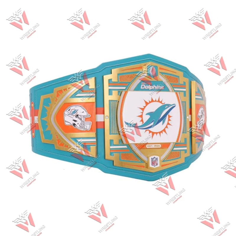 Miami Dolphins NFL Wrestling Championship Title Belt