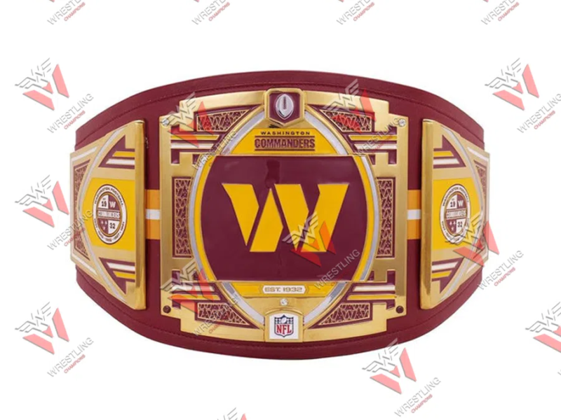 Washington Commanders NFL Wrestling Championship Title Belt