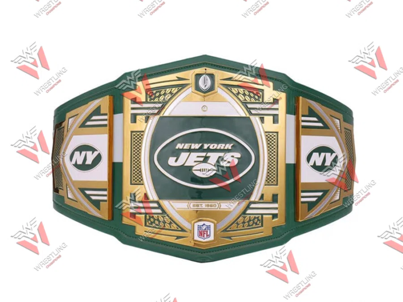 New York Jets NFL Wrestling Championship Title Belt