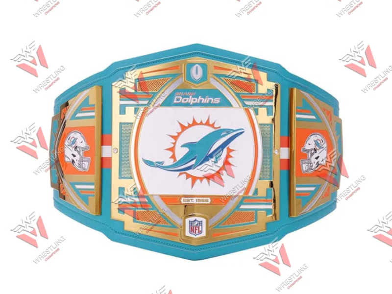 Miami Dolphins NFL Wrestling Championship Title Belt