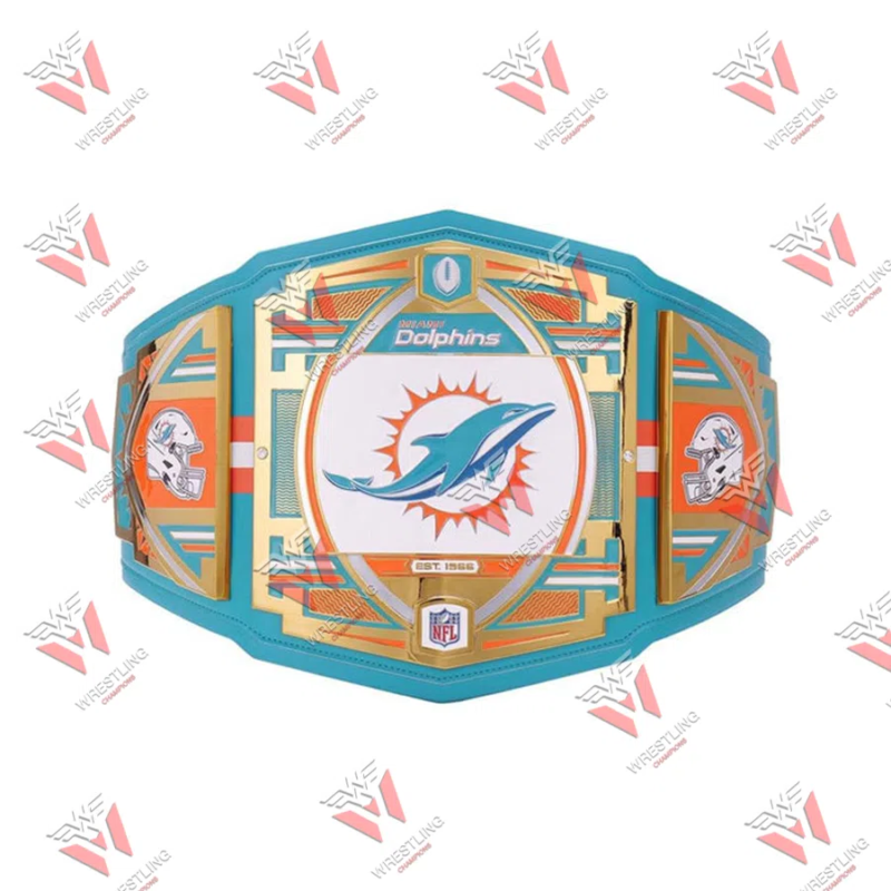 Miami Dolphins NFL Wrestling Championship Title Belt