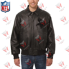 Men's Minnesota Vikings Black Leather NFL Jacket