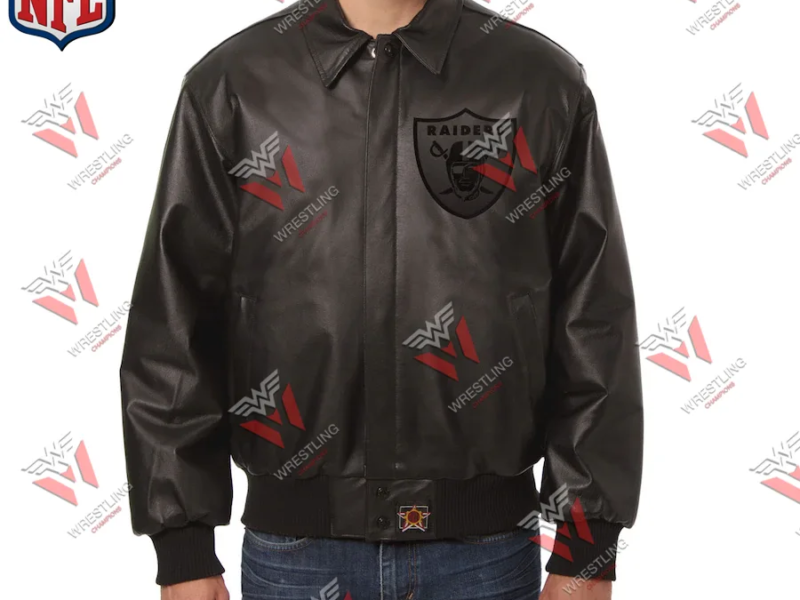 Men's Las Vegas Raider NFL Leather Jacket