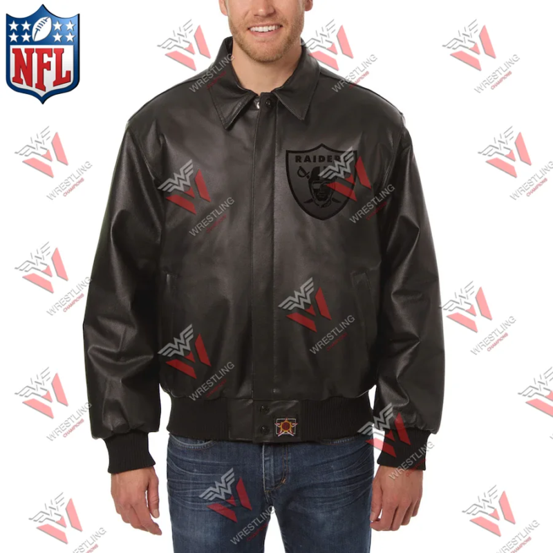 Men's Las Vegas Raider NFL Leather Jacket