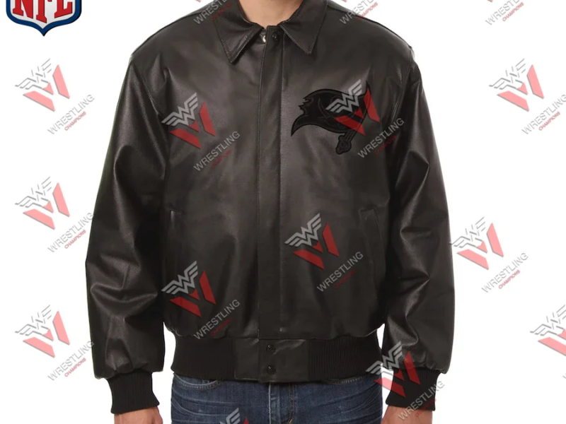 Men's Tampa Bay Buccaneers NFL Black Leather Jacket