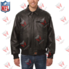 Men's New England Patriots NFL Black Leather Jacket