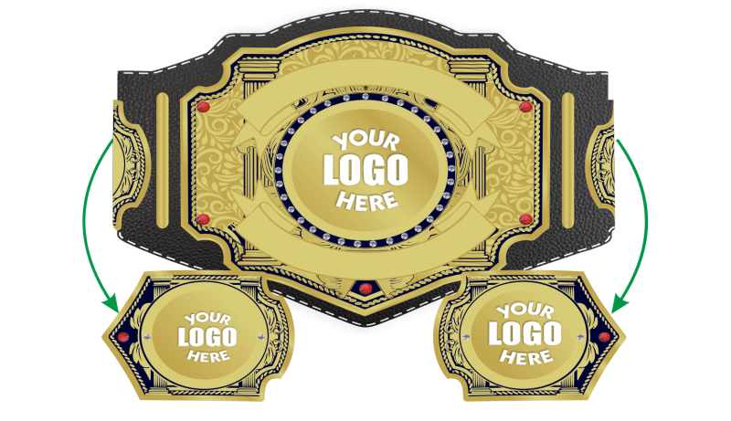 Customize Gold Wrestling Title Belt